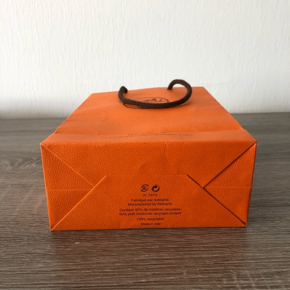 Hermes Authentic Shopping Paper Bag 6”x8.5”x2 3/4” - Picture 6 of 6